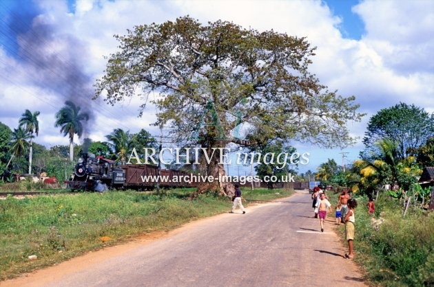 Cuba Railways, unknown location, cane train c95