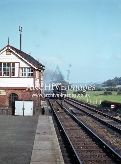 Moat Lane Junctiont Signal Box & MWR train c62