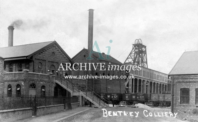 Bentley Colliery, N, PO wagons JR