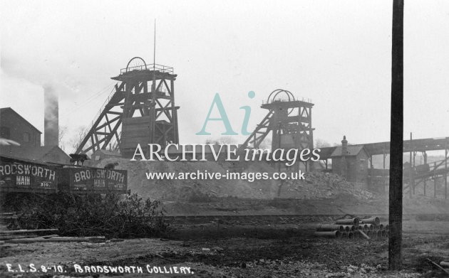 Brodsworth Main Colliery, Doncaster, L, PO wagons JR