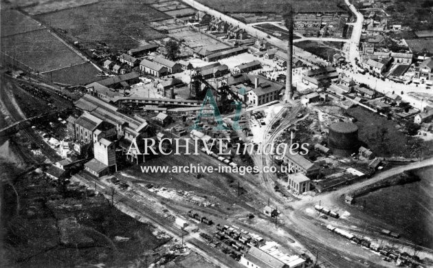 Bullcroft Main Colliery, aerial vw, D JR