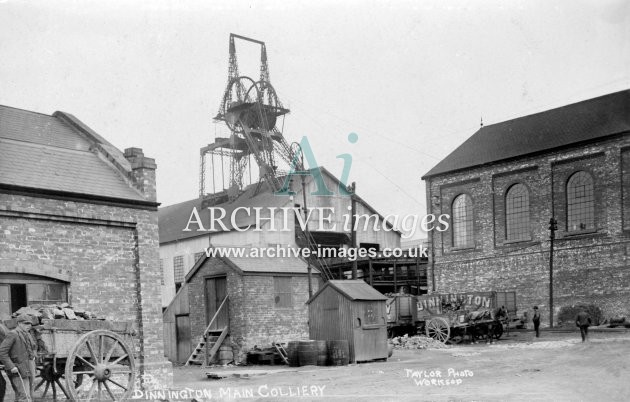 Dinnington Colliery C, PO wagons, c1907 JR