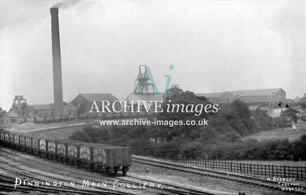 Dinnington Colliery E, PO wagons JR