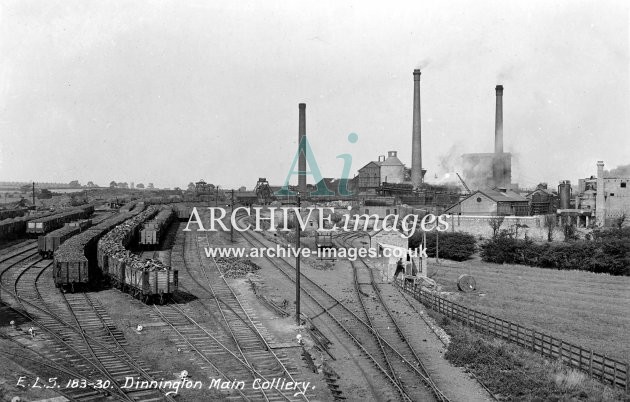 Dinnington Colliery N, Scrivens, JR