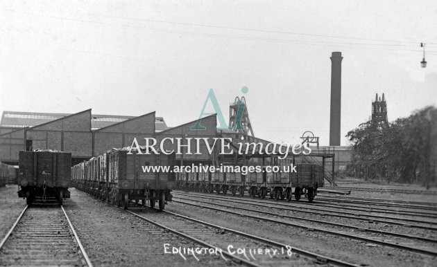 Edlington Colliery B c1914 PO Wagons JR