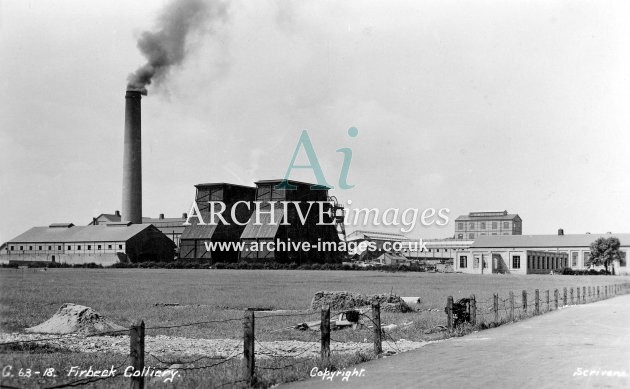 Firbeck Colliery, Scrivens, JR