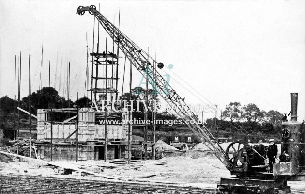 Frickley Colliery, construction crane JR