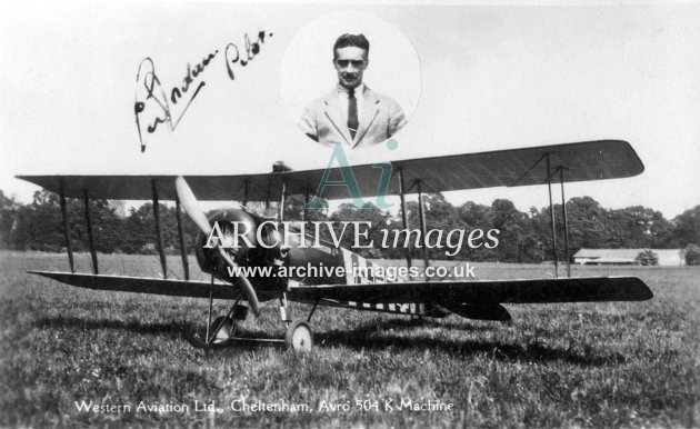 Cheltenham Aerodrome, Western Aviation Ltd, Avro 504K c1920