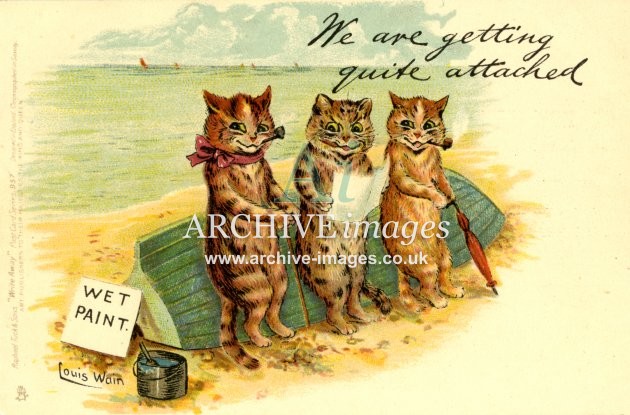 Louis Wain, Series No 957, We Are Getting Quite Attached