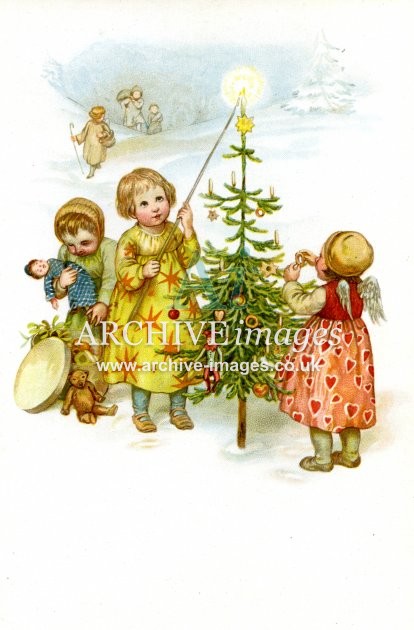 Unknown artist, Christmas scene A