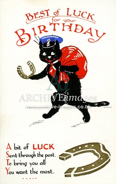 Lucky Black Cats Greetings D