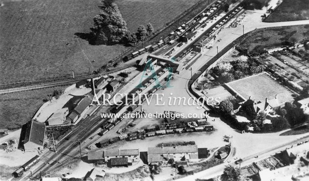 Moreton-in-Marsh Railway Station aerial view