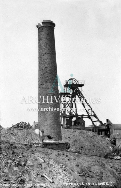 Mells Colliery, Throwing Chimney A c1920