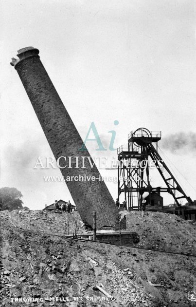 Mells Colliery, Throwing Chimney B c1920