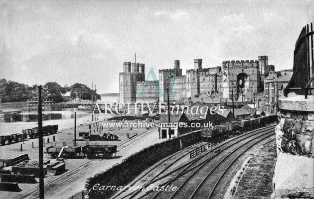 Caernarvon Castle, Slate Quay & LNWR Rly A
