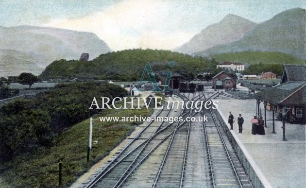 Llanberis Railway Station, colour