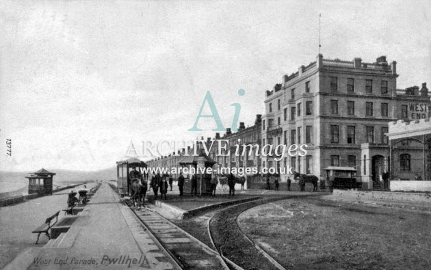 Pwllheli, West End Parade & Tram Terminus A