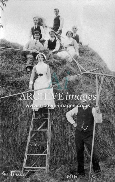 Churchdown, Haymaking Scene c1910