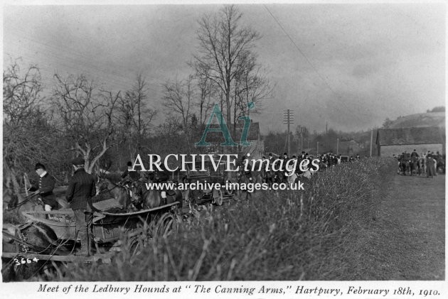 Hartpury, Ledbury Hounds Meet 18.2.1910 A