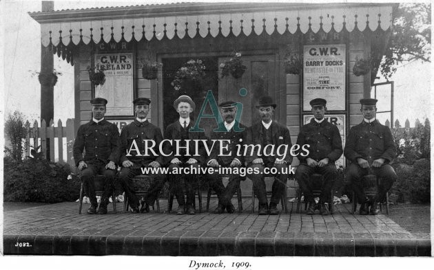 Dymock Railway Station GWR staff 1909 