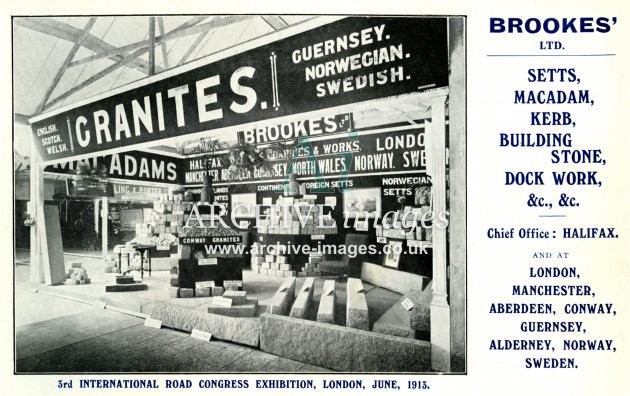 Brookes Ltd, Halifax, Granite Stones & Setts 1913 FG