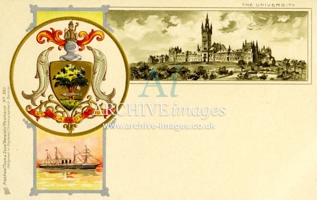 Tuck Heraldic 893, Glasgow, University FG