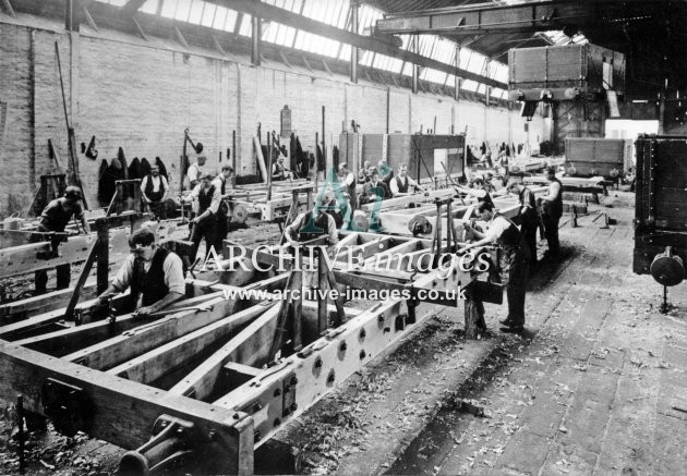 Gloucester RC&W Co Ltd 1924, Wagon Building Shops, Underframes