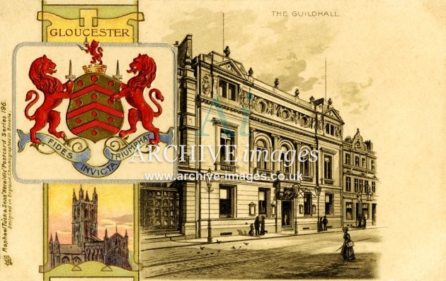 Tuck Heraldic 196, Gloucester Guildhall FG