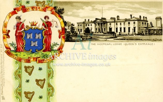 Tuck Heraldic 912, Dublin, Viceregal Lodge FG
