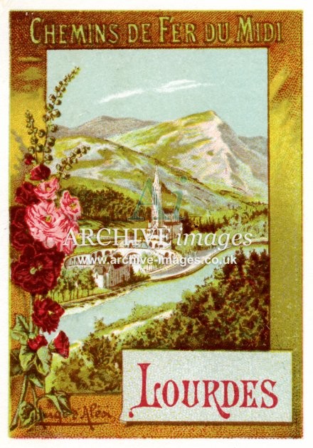 Chemin de Fer du Midi Poster Advert, Lourdes FG