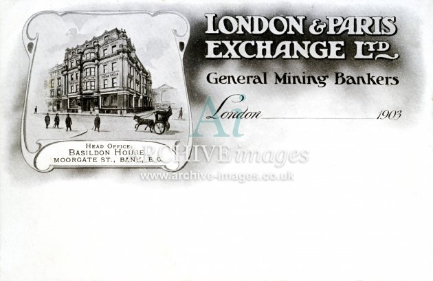 London & Paris Exchange Ltd, Mining Bankers FG