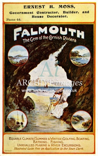 Falmouth, Poster, Cornish Riviera FG