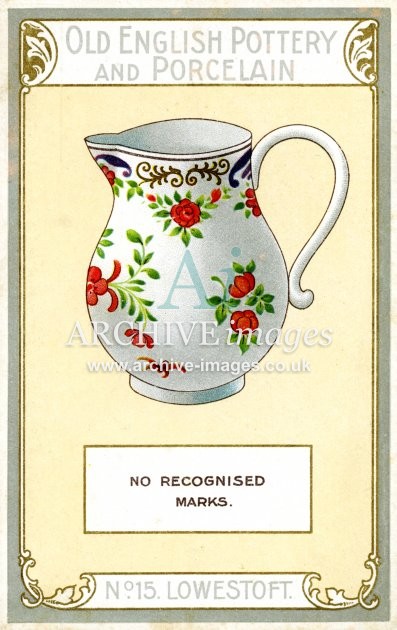 Old English Pottery & Porcelain No 15 Lowestoft FG