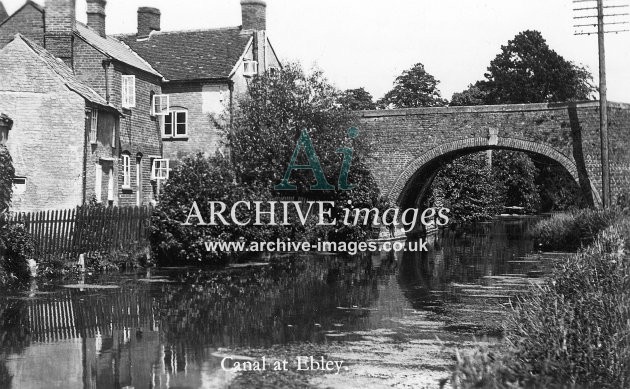 Stroudwater Canal, Ebley and Bridge c1920