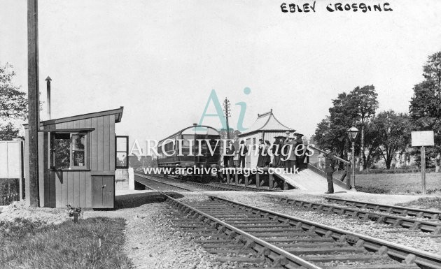 Ebley Crossing Halt & Railmotor c1905