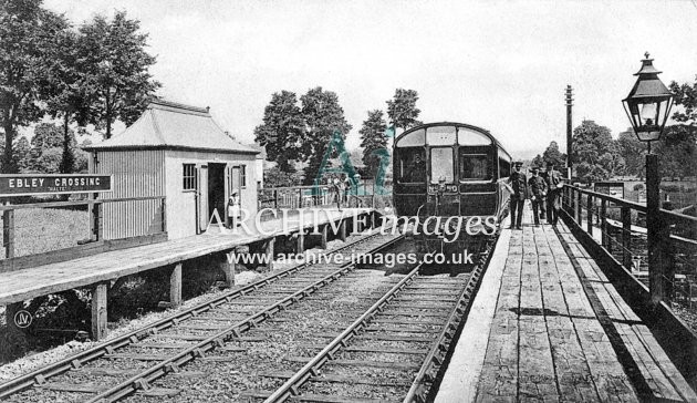 Ebley Crossing Halt & Railmotor No 50 c1908