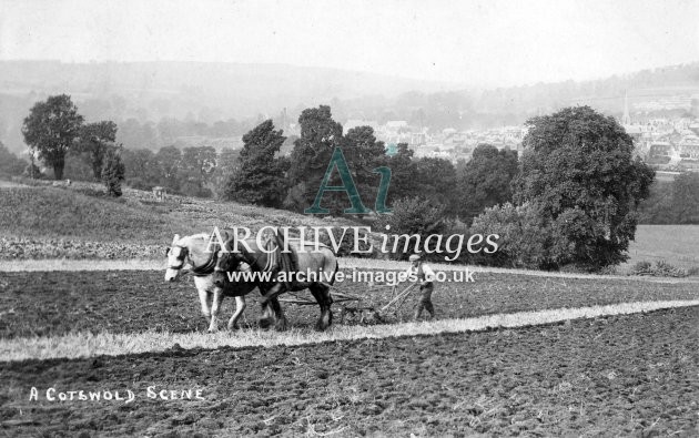 Stroud, Ploughing c1908