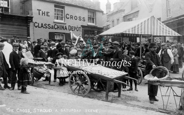 Stroud Cross & Saturday Market c1906