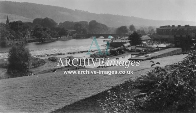 Otley River Wharfe and Open Air Swimming Pool  MD