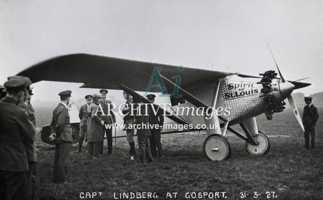Lindberg at Gosport (Hampshire) 31 May 1927  MD