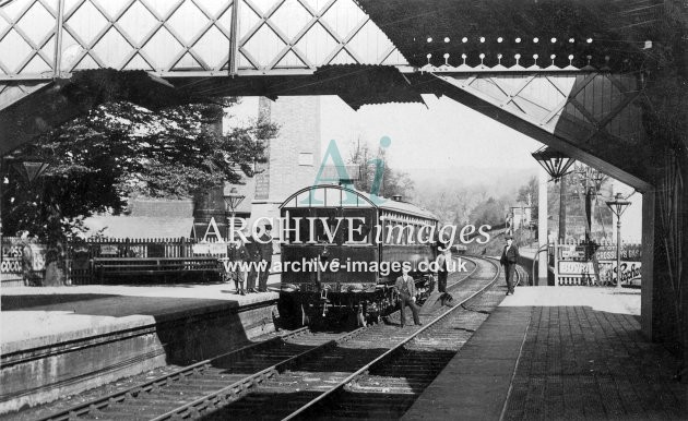 Stroud GWR Railway Station & Railmotor No. 6 c1905
