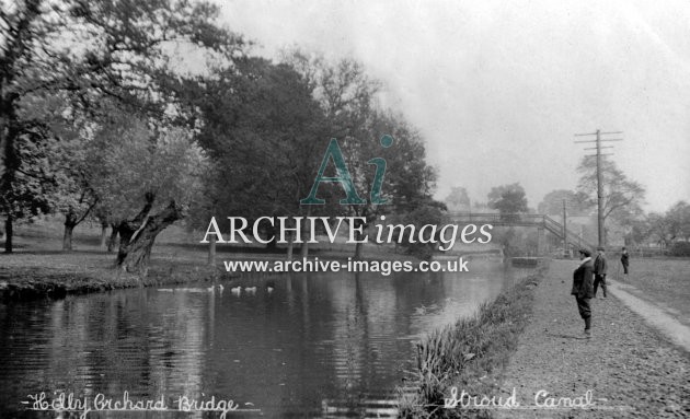 Stroudwater Canal, Hill Orchard Bridge c1908