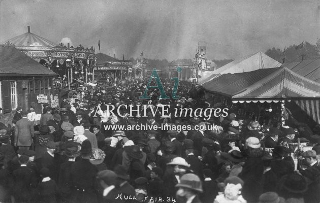 Hull Fair  Fairground c.1910 MD