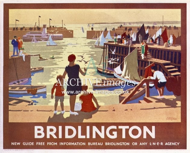 Bridlington - LNER Railway Poster Ad 1930s