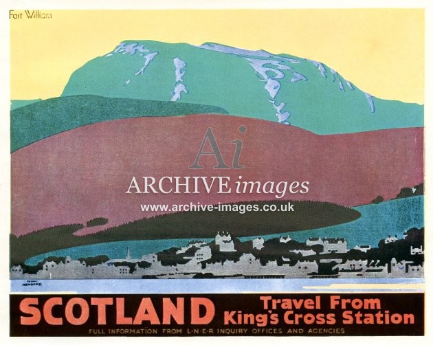 Fort William LNER Railway Poster Ad 1930s