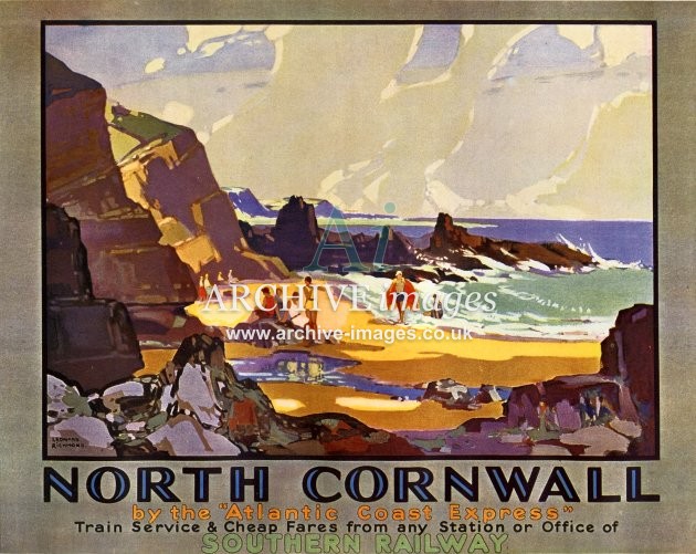 North Cornwall Southern Railway Poster Type Advert 1930s