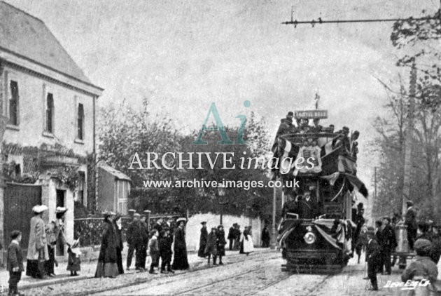 Gloucester Tramway, 2nd Car at Wotton 1905