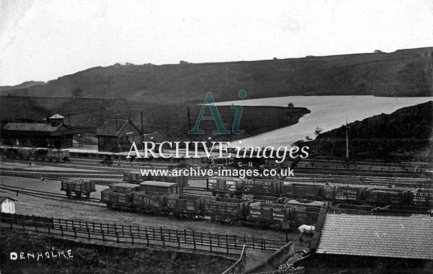 Denholme Railway Station, goods yard & POs JR