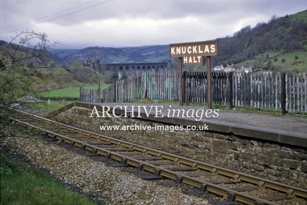 Knucklas Halt & Viaduct 1963