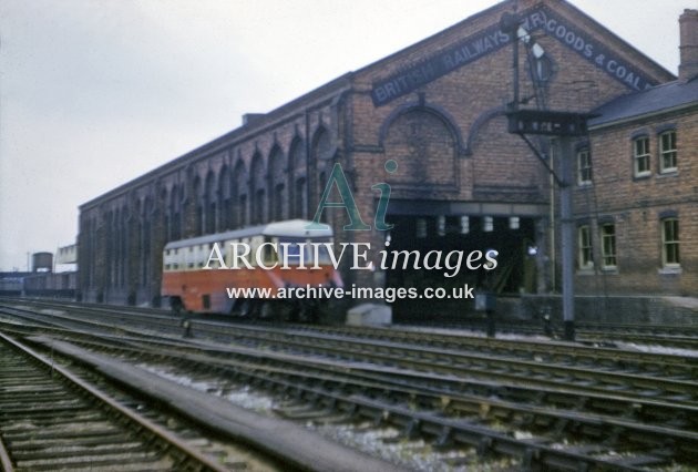 Kidderminster Goods Shed & Railcar c1961